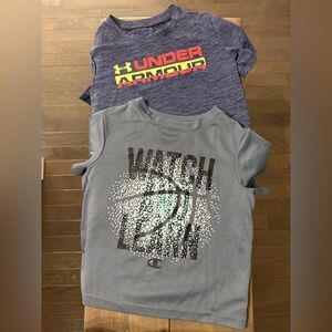 UA and champion tees